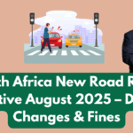 South Africa New Road Rules Effective August 2025 – Driver Changes & Fines