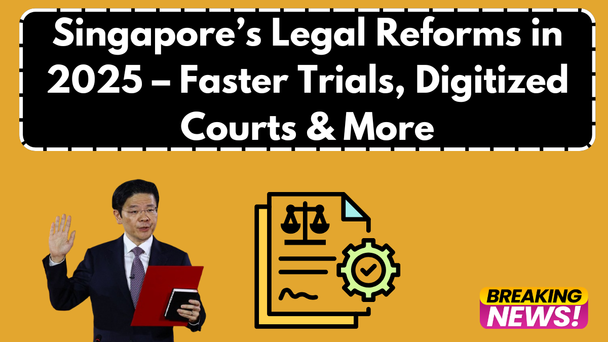 Singapore’s Legal Reforms in 2025 – Faster Trials, Digitized Courts & More