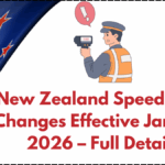 New Zealand Speed Limit Changes Effective January 2026 – Full Details